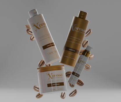Xpresso Hair Care Set 4 Products Shampoo, Conditioner, Mask And Sarum