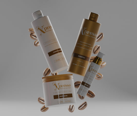 Xpresso Hair Care Set 4 Products Shampoo, Conditioner, Mask And Sarum